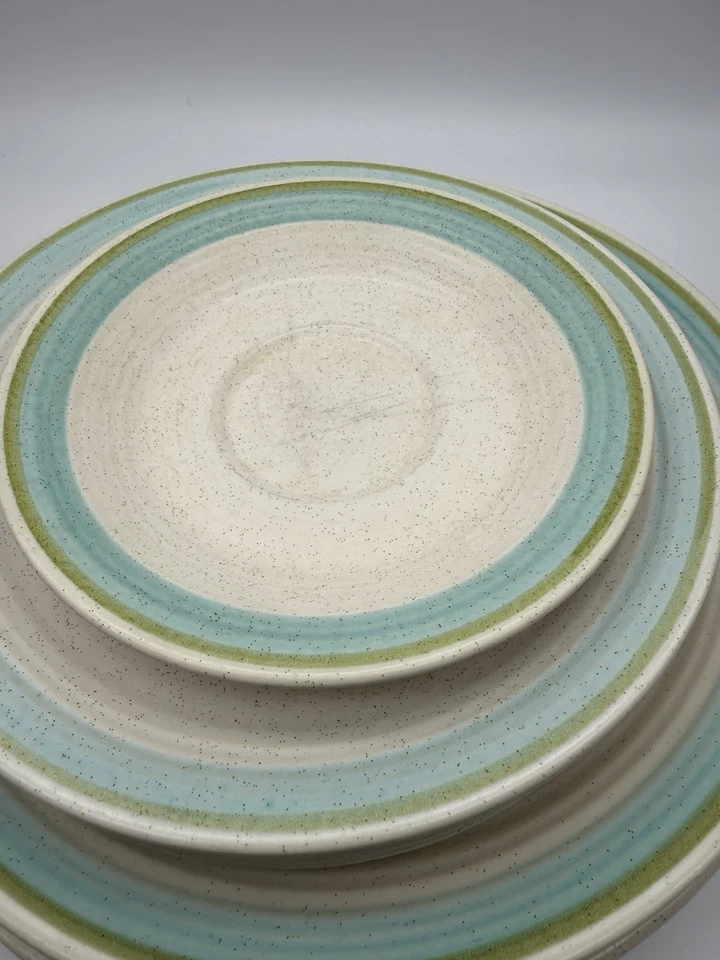 Juego de platos, taza, platillos vintage franciscanos de loza tiempo tulipán lote 9 Foto 4 de 4