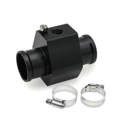 Temperature Gauge Radiator Sensor Adapter with Hose Clamps for Water Temp 26 mm