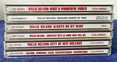 Willie Nelson CD Lot (6) Highwayman, City of New Orleans, Always on My Mind etc. - Image 1 of 2