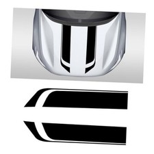 Car Hood Decal Sticker, Automotive Side Body Stripe Graphics Racing Black