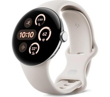 Reloj inteligente Google Pixel Watch 3 45 mm 4G GPS HRM Bluetooth plateado GRY0E C2