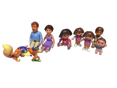 Mattel Nickelodeon Dora The Explorer Figure Lot Of 9 Diego Dora s Father