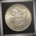 1886 Morgan Dollar uncirculated * Full Chest & Details * Airtight Holder (NICE)