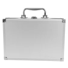 Aluminum Storage Case Locking Briefcase Instrument Box Metal