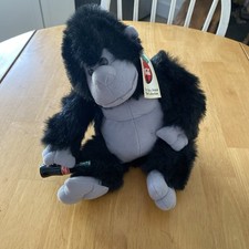 Vintage 1996 Coca-Cola Plush Stuffed Animal Gorilla Ape Holding Soda Pop 16"