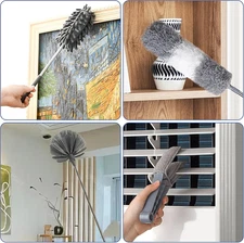 Dusters Cleaning Feather Duster Set 10 PCS Duster Extension Pole up to 100
