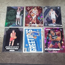 Rookie NBA Panini Card Lot (6) Grimes Murray Edey Sheppard Prizm Cracked Ice!!