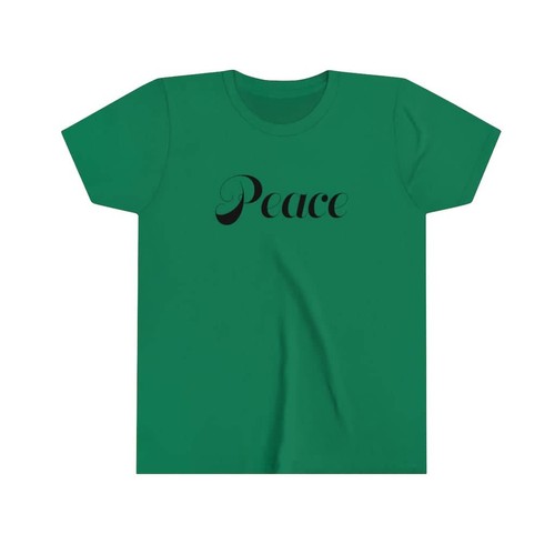 Camiseta juvenil manga corta Bella & Canvas "Paz" gráfico negro - Imagen 7 de 65