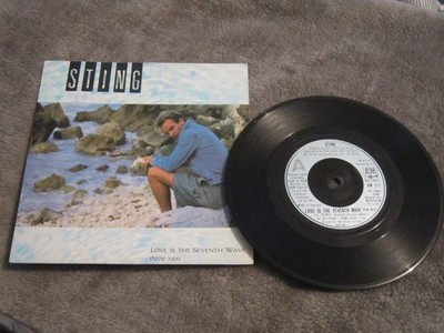 7''  single record ,Sting ,love is the seventh wave , 1985