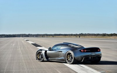 Hennessey Venom GT silver Sports Car 11x17 Poster