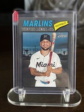 2026 Topps Heritage #257 Victor Mesa Jr. [Dark Grey Border] | Miami Marlins