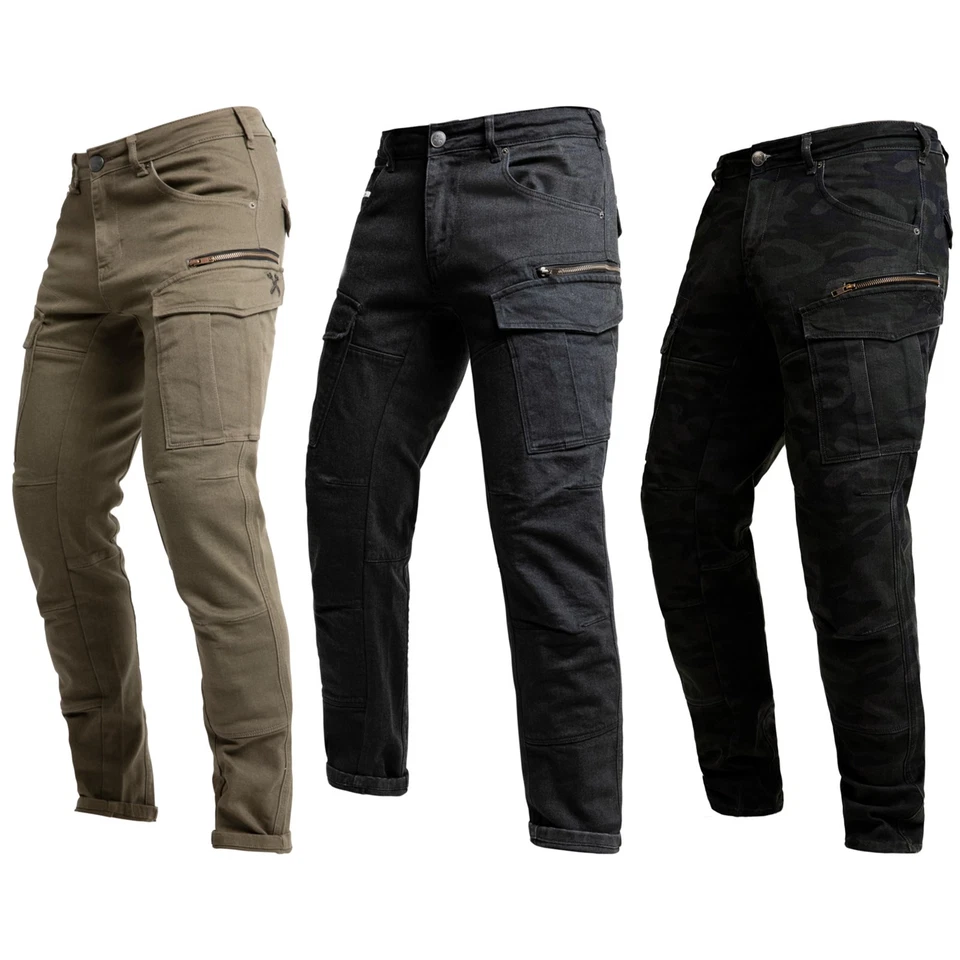 John Doe Defender Mono Motorrad Jeans Damen und Herren Motorrad Hose Cargo - Bild 1 von 1