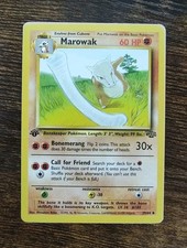 Pokemon Jungle 1st Edition Marowak 39/64 Non Holo NM (Discoloration Misprint) on eBay
