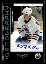 2006-07 Upper Deck Black Diamond Gemography Brad Winchester Auto Edmonton Oilers
