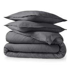 Flannel Duvet Cover Set - Queen - 100 Cotton, Velvety Soft Heavyweight