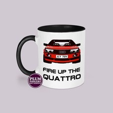 Ashes to Ashes Mug & Coaster: Fire up The Quattro, British Cult TV Gene Hunt Cup