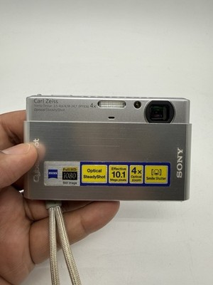 Sony Cyber-shot DSC-T77 10.1MP Digital Camera + 512MB MS Pro + Case *Read*