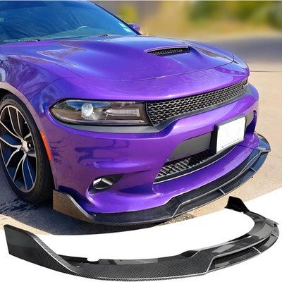 Car Front Lip Splitter Spoiler for Dodge Charger SRT Hellcat/RT/Daytona 4pcs