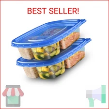 Ziploc Food Storage Meal Prep Containers Reusable for Kitchen Organization, Smar