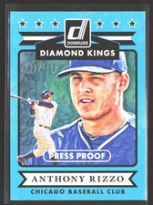 Anthony Rizzo 2015 Donruss Press Proofs Silver #5 SN #/199 Chicago Cubs