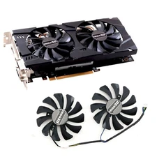 Cooling Fan Replacement Fan Radiator DC 12V Part for INNO3D GTX1060 3GB X2 #