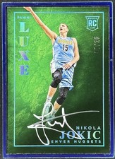 2015-16 Panini Luxe - Framed Autographs Nikola Jokic on-card /25 Rookie. rookie card picture