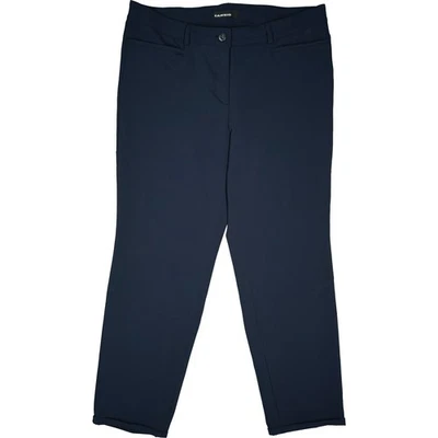 CAMBIO 46 Jeans Hose Marine Damen Stretch high Stoff dünn Chino Ü+Größe W34 XXL - Bild 1 von 4