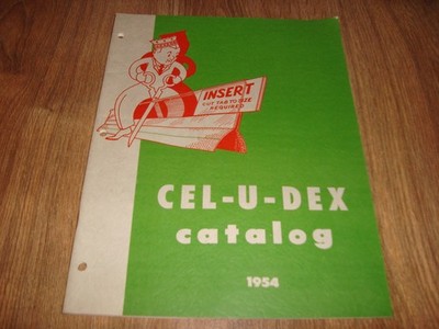 Vintage Cel-U-Dex Catalog 1954 Catalog #8