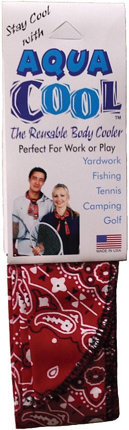 Красная бандана Pristech Aqua Cool - Легкая многоразовая охлаждающая повязка на шею с 3090₽