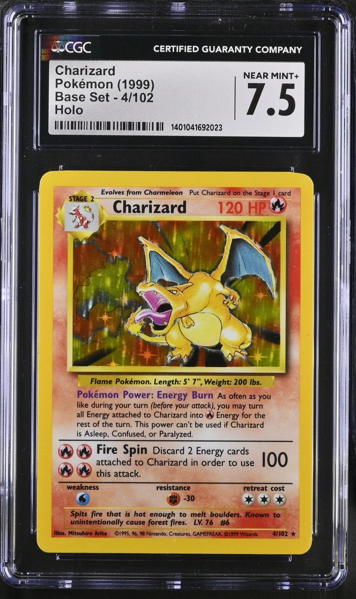 Pokémon Charizard Grade 7.5 Pokémon TCG Individual Collectible