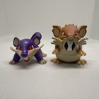 Vintage Tomy Pokemon Toy Lot Of 2 Rattata Raticate Authentic 90s 1999 Collection