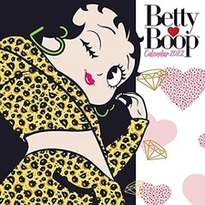 Betty Boop Official 2022 Calendar With Betty Boop Fridge Magnet