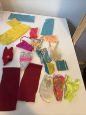 Vintage Barbie Fashion Bathing Suits Towel One Piece Lot Some TLC