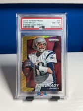 2014 Panini Prizm #36 Tom Brady Panini Logo Red Gold PSA 8 Patriots