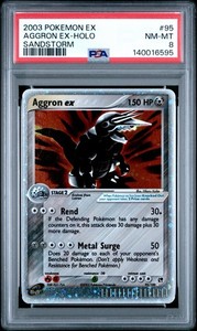 Aggron ex 95/100 EX Sandstorm Holo Ultra Rare