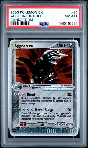 Aggron ex 95/100 EX Sandstorm Holo Ultra Rare