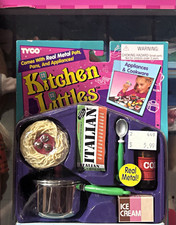 TYCO Kitchen Littles 1:12 Real Metal Appliances  Cookware Set 1995 MPN 2008-7