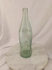 Vintage 26 oz. Coca Cola green / Blue Tint Glass Soda Bottle