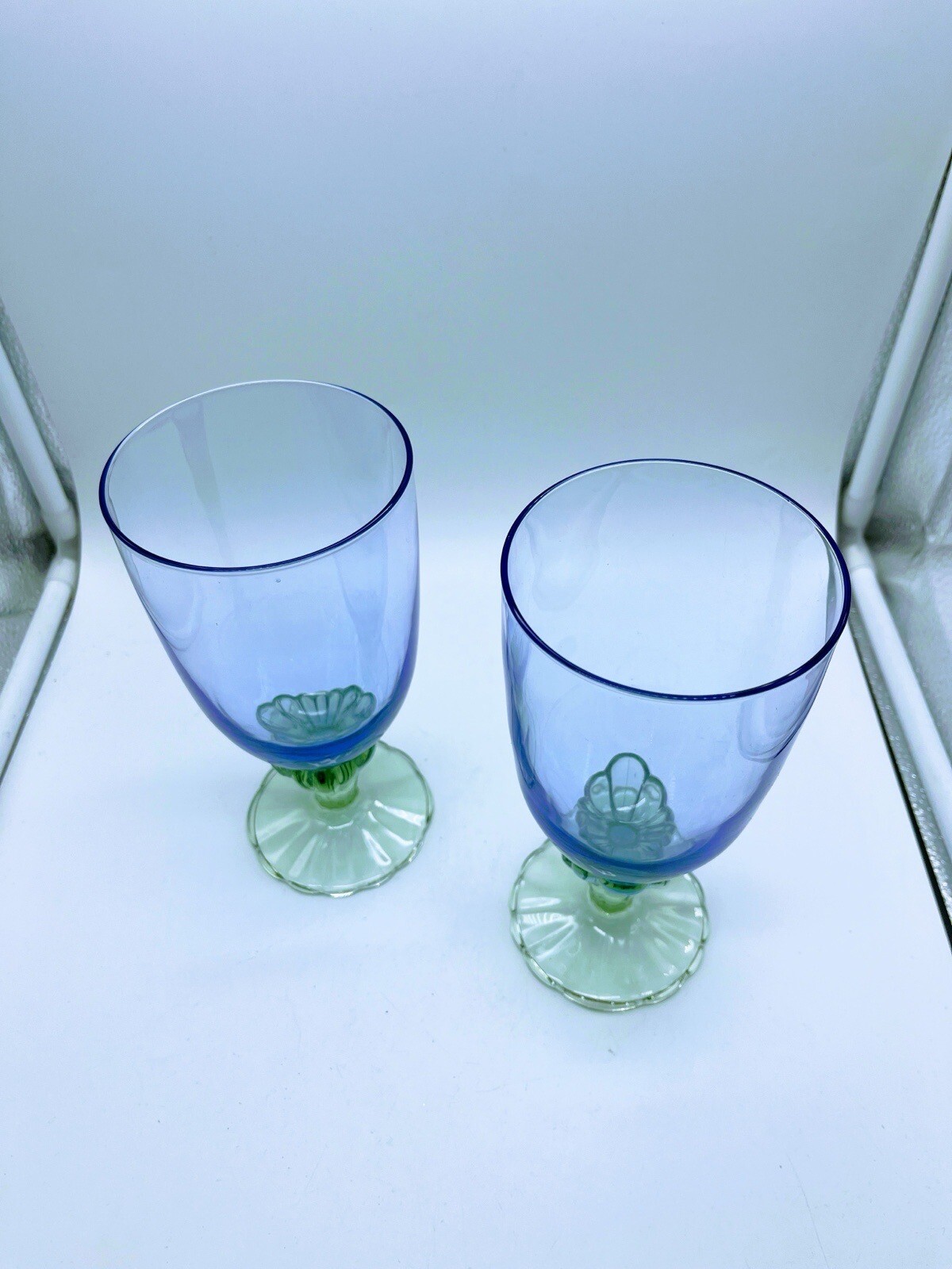 Rocco Bormioli Italian Blue Wine Glasses eBay