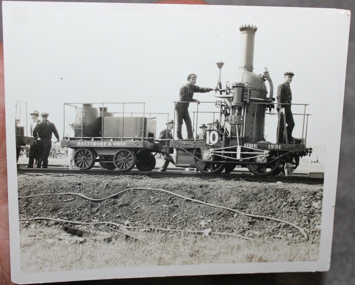 VINTAGE 1920'S BALTIMORE & OHIO B&O RAILROAD TOM THUMB 1831 YORK