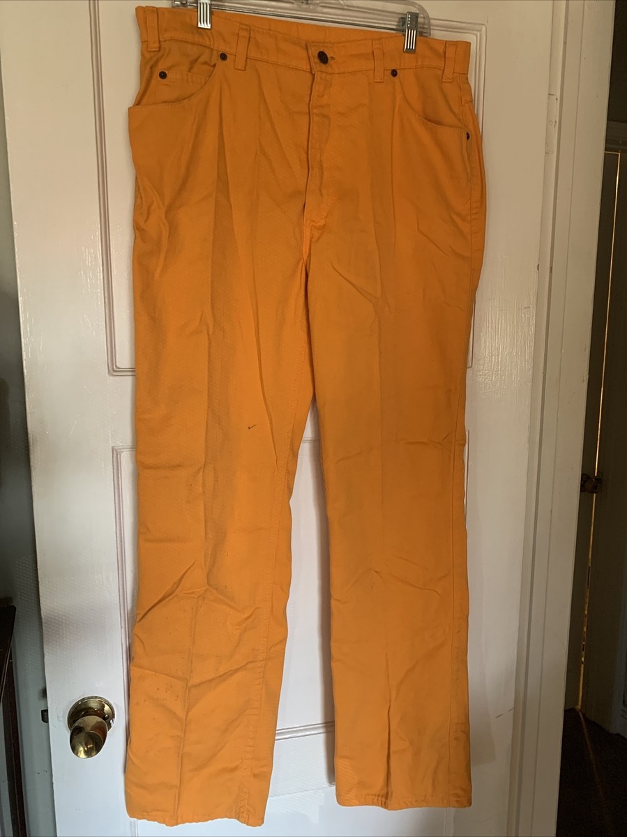 Vintage Levis Pants 38x34 USA 1984 Olympics Orange Bootcut