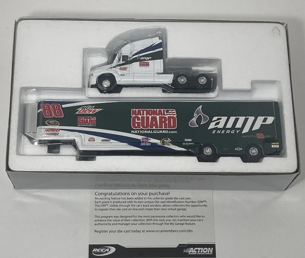 サイバージャッジ　1カートン Dale Earnhardt Jr #88 Amp/National Guard Hauler 1:64 1 of 1266 | eBay