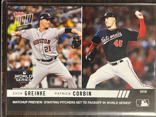 2019 Topps Now WSM-12 Zack Greinke / Patrick Corbin