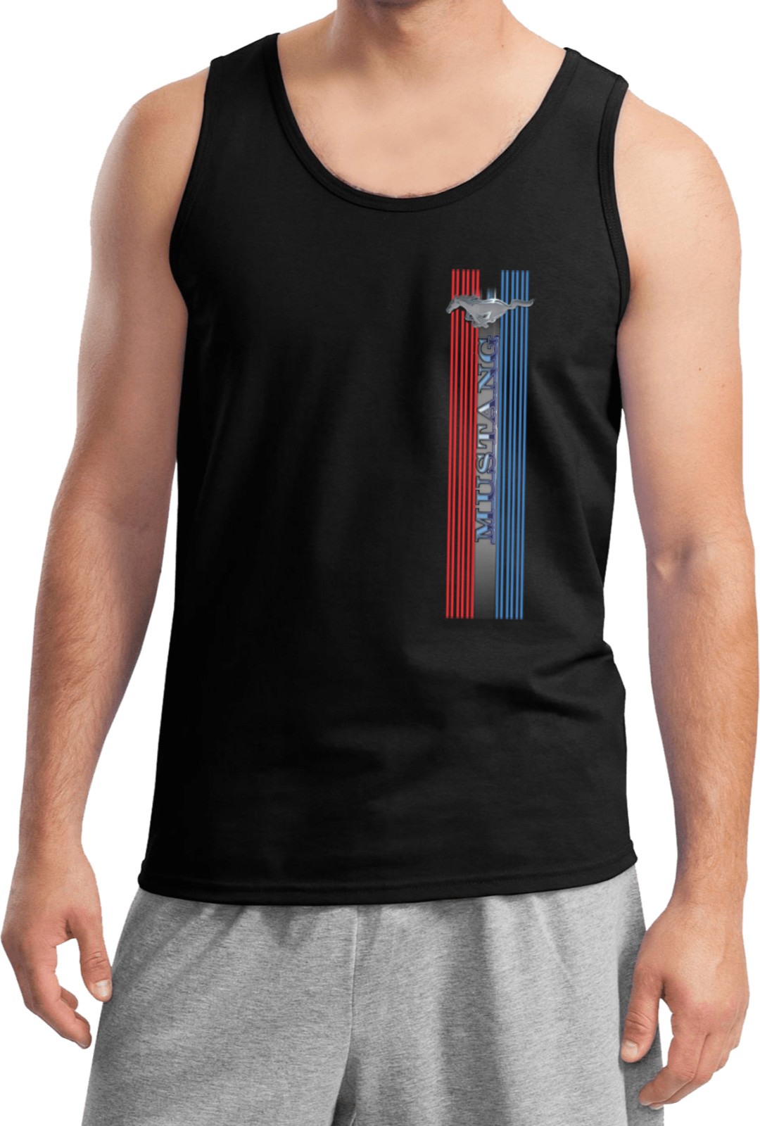 Acquista Cool Shirts Canotta Ford Mustang Logo Pony Tri Bar Canotta