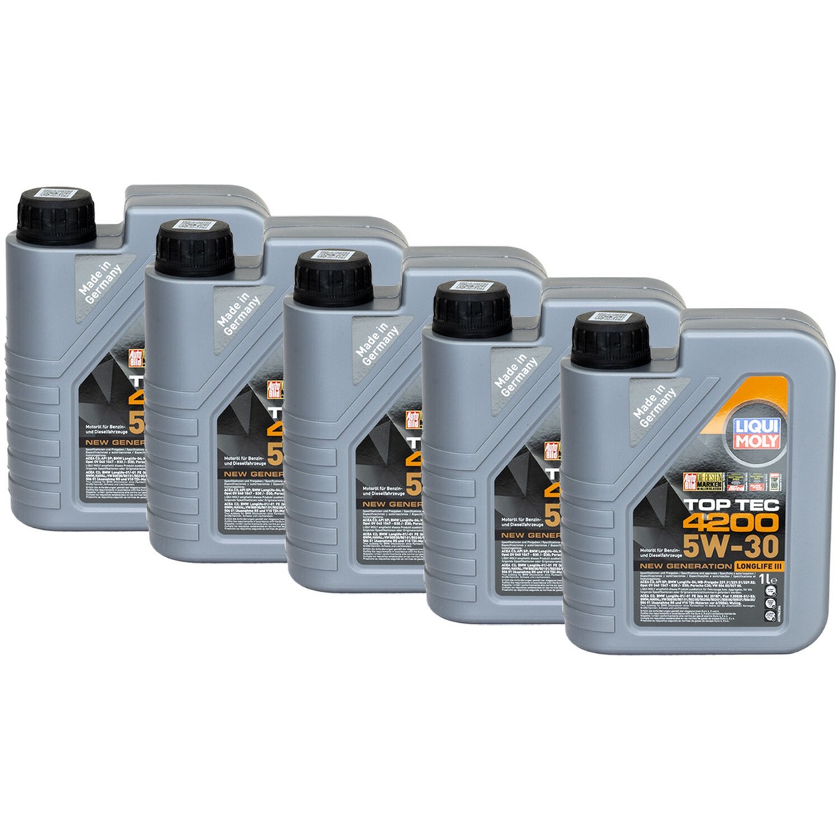 Motoröl Top Tec 4200 5W-30 LIQUI MOLY 5 X 1 Liter für Ford Hyundai
