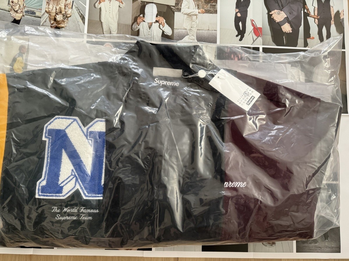 Supreme MM6 Maison Margiela Split Varsity Jacket Size XXL | eBay Supreme MM6 Maison Margiela Split Varsity Jacket Size XXL | eBay