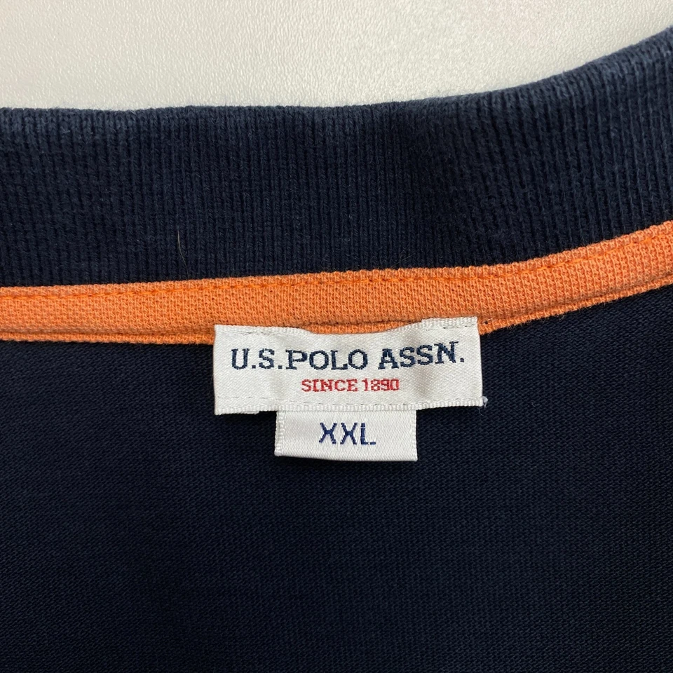 US Polo Assn. Hombre Azul Marino Logo Polo de Manga Corta Talla 2XL - Imagen 4 de 4