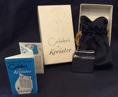Magnificent Colibri 620 by Kreisler Pocket Lighter Pouch Original Box W. Germany