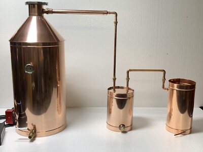 20 Gallon Copper Still w/Electric Heating  with Proofing Parrot Made In The USA