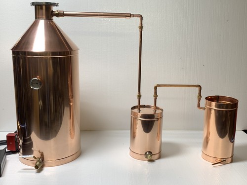 20 Gallon Copper Still w/Electric Heating with Proofing Parrot Made In The USA